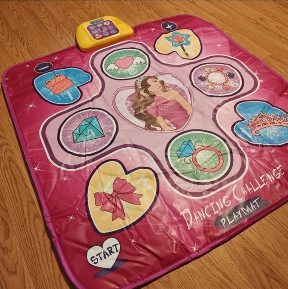 Princess Dancing Challenge Playmat - LED Musical Dance Pad for Kids